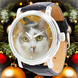 Reloj De Pulsera Foto personalizado Simple Elegante Personalizada<br><div class="desc">Sube una foto y crea fácilmente tu reloj personalizado. Puede TRANSFERIR este DISEÑO a otros productos de Zazzle y ajustarlo para que se ajuste a la mayoría de los artículos de Zazzle. También puede hacer clic en el PERSONALIZAR MÁS AÚN para agregar una línea de texto. Los diseños de Standard...</div>