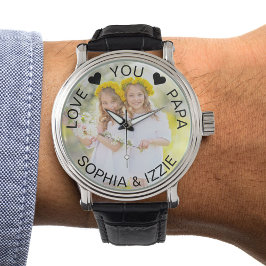 Reloj De Pulsera Foto semi: Papa personalizado de la frontera trans
