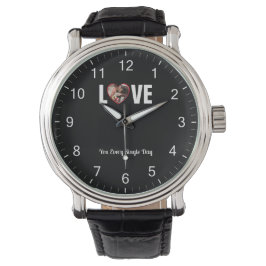 Reloj De Pulsera Foto y mensaje de amor modernos de Personalizado d