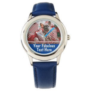 Reloj De Pulsera Foto y texto personalizados