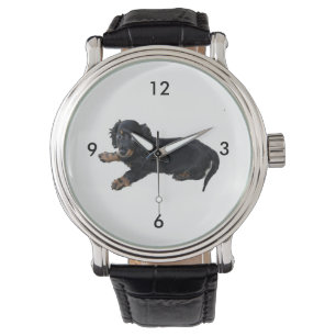 Reloj De Pulsera Fotografía de Cachorro Español Dachshund