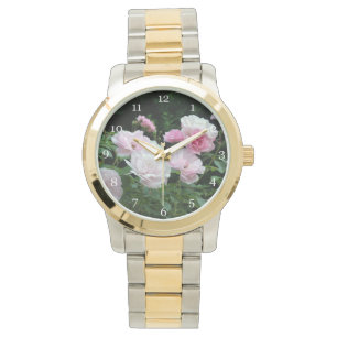 Reloj De Pulsera Fotografía de flores rosadas de bonito