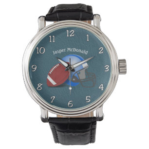 Reloj De Pulsera Fotografía de fondo texturizado de fútbol personal