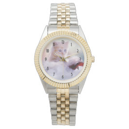 Reloj De Pulsera Fotografía de Kitten Navidades Cute