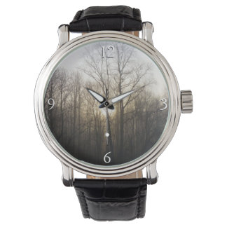 Reloj De Pulsera Fotografía de la naturaleza del amanecer de niebla
