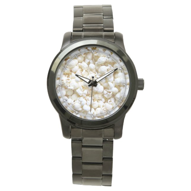 Reloj De Pulsera Fotografía de textura de palomitas (Anverso)
