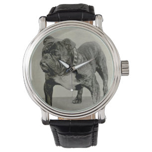 Reloj De Pulsera Fotografía inglesa del dogo del vintage