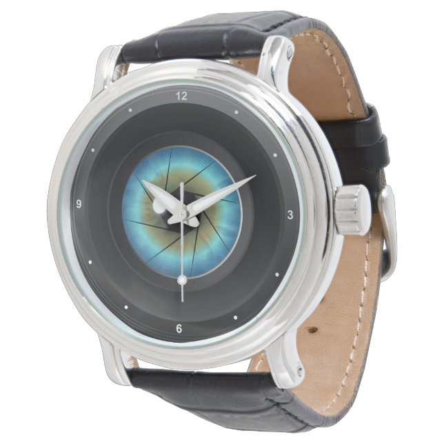 Reloj De Pulsera Fotógrafo de Guay con cámara de ojos azul (Angular)