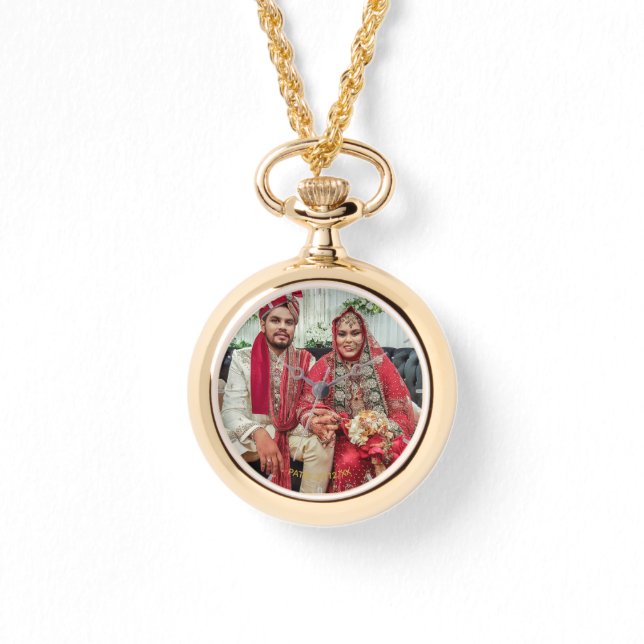 Reloj De Pulsera Fotos de Damas: Boda Aniversario de cumpleaños 50 (Anverso)