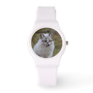 Reloj De Pulsera Fox blanco adorable