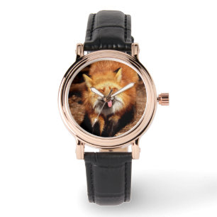 Reloj De Pulsera Fox Sticking It's Tongue Out
