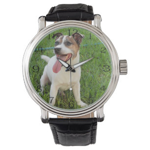 Reloj De Pulsera Fox Terrier, Tongue En La Queja,