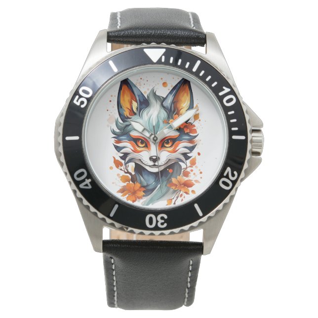 Reloj De Pulsera Fox Vibes: El arte otoñal eterno (Anverso)