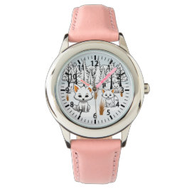 Reloj De Pulsera Foxes Árticos - Paisaje invernal