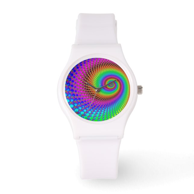 Reloj De Pulsera Fractal espiral abstracta (Anverso)