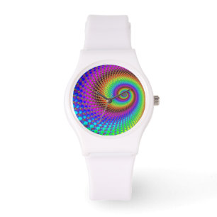 Reloj De Pulsera Fractal espiral abstracto
