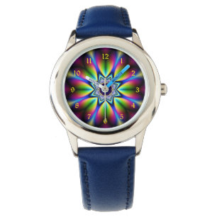 Reloj De Pulsera Fractal Kaleidoscope psicodélico