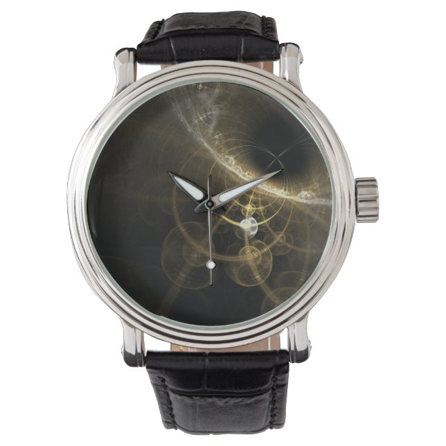 Reloj De Pulsera Fractal marrón (Anverso)