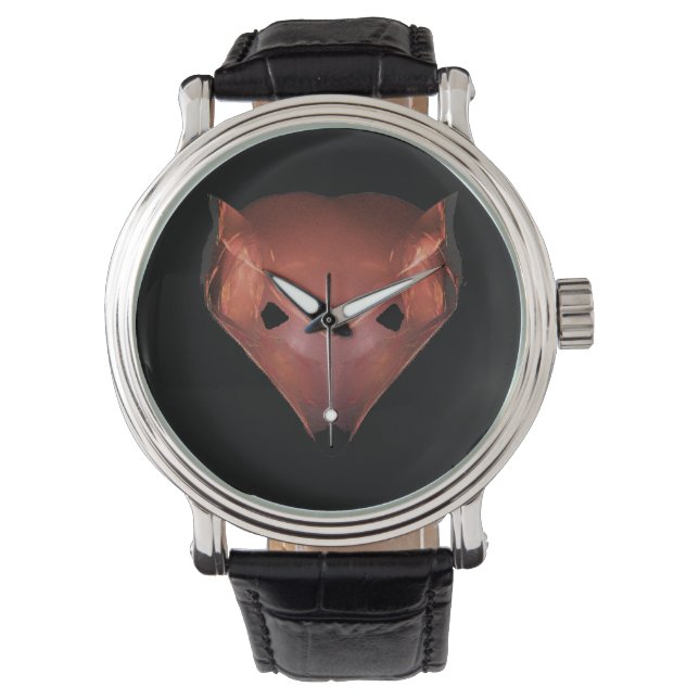 Reloj De Pulsera Fractal Red Fox (Anverso)