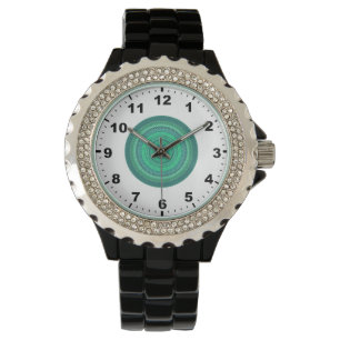 Reloj De Pulsera ~ Fractal verde giratorio ~