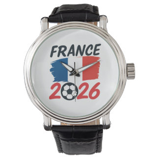 Reloj De Pulsera France 2026 Soccer Fan Design Flag Colors