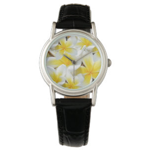 Reloj De Pulsera Frangipani amarillo Bouquet