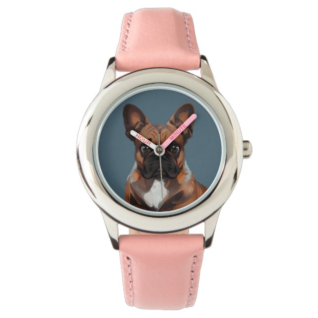 Reloj De Pulsera Französische Bulldogge Cartoon French Bulldog (Anverso)