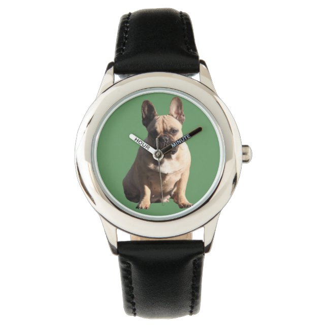 Reloj De Pulsera Französische Bulldoggen Armbanduhr für Kinder (Anverso)
