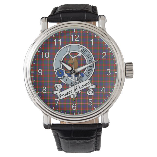 Reloj De Pulsera Fraser clásico del clan eterno de Lovat Badge Tart (Anverso)