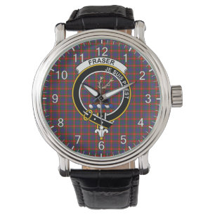 Reloj De Pulsera Fraser clásico del clan eterno de Lovat Tartan