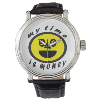 Reloj De Pulsera frases  positivas emoji my time is money