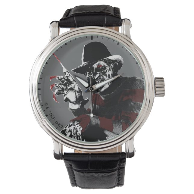 Reloj De Pulsera Freddy vs. Jason | Freddy Viendo Rojo (Anverso)