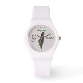 Reloj De Pulsera Free Palestine Gaza Watch - Diseño de camuflaje