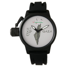 Reloj De Pulsera Free Palestine Gaza Watch - Diseño de camuflaje