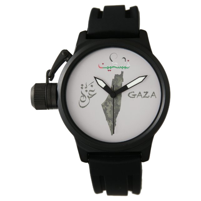 Reloj De Pulsera Free Palestine Gaza Watch - Diseño de camuflaje (Anverso)