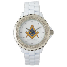 Reloj De Pulsera Freemason Ladies Night Square Compass Masonic Gift