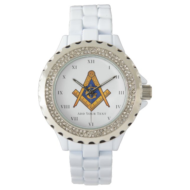 Reloj De Pulsera Freemason Ladies Night Square Compass Masonic Gift (Anverso)