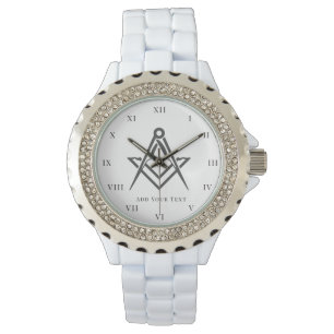 Reloj De Pulsera Freemason Ladies Night Square Compass Masonic Gift