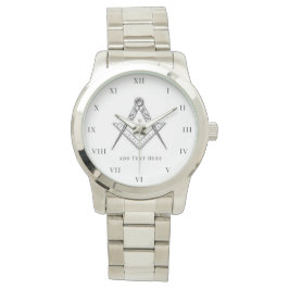 Reloj De Pulsera Freemason Square y Compass Charity Masonic Watch