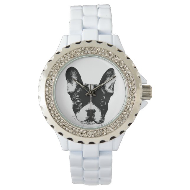 Reloj De Pulsera Frenchie Mom Cute French Bulldog (Anverso)