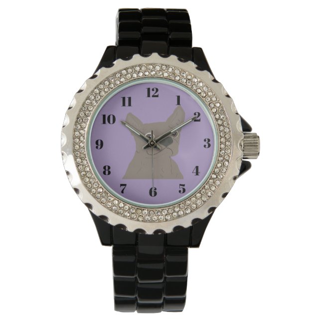 Reloj De Pulsera Frenchie, purple (Anverso)