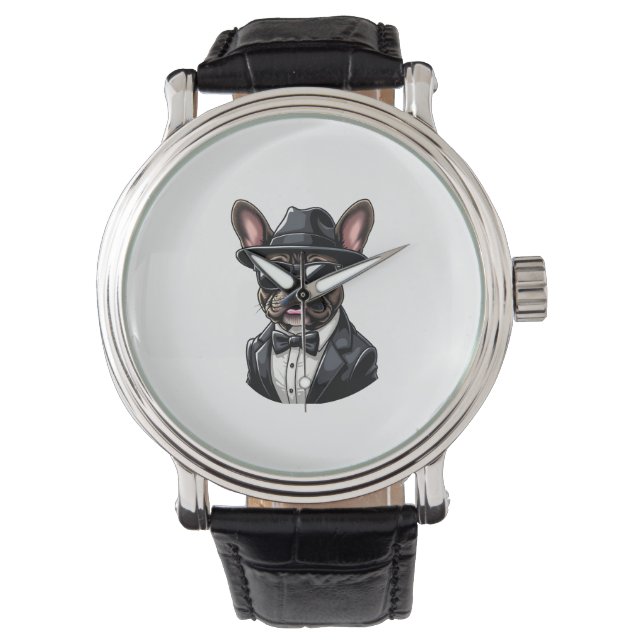 Reloj De Pulsera Frenchie The Gangster (Anverso)