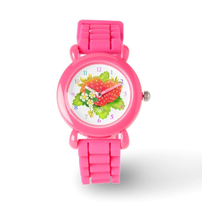 Reloj De Pulsera Fresa blanca (Anverso)