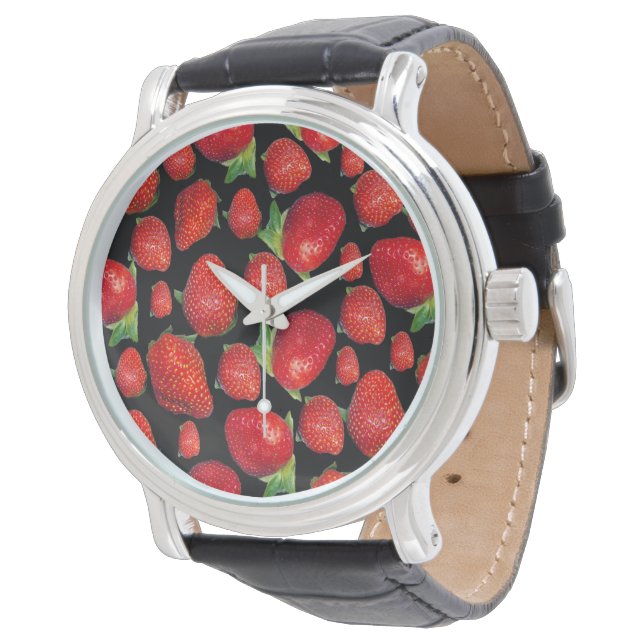 Reloj De Pulsera Fresas Red Delicious, (Angular)