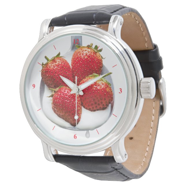 Reloj De Pulsera Fresas y Crema (Angular)