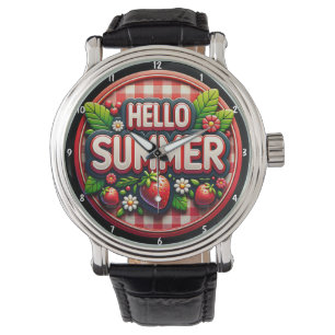 Reloj De Pulsera Frescas Fresas Festivas De Verano Brillante De Tem