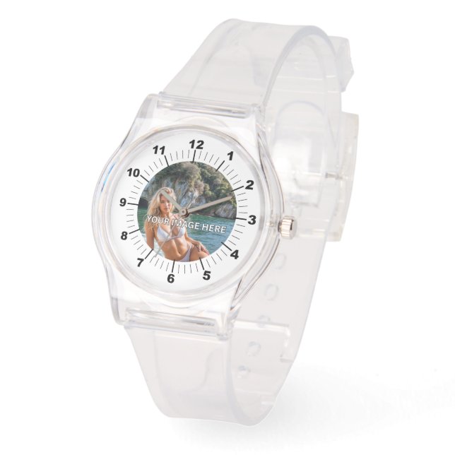Reloj De Pulsera FRESH! 💧 Clear Silicone Strap Watch (Ángulo)