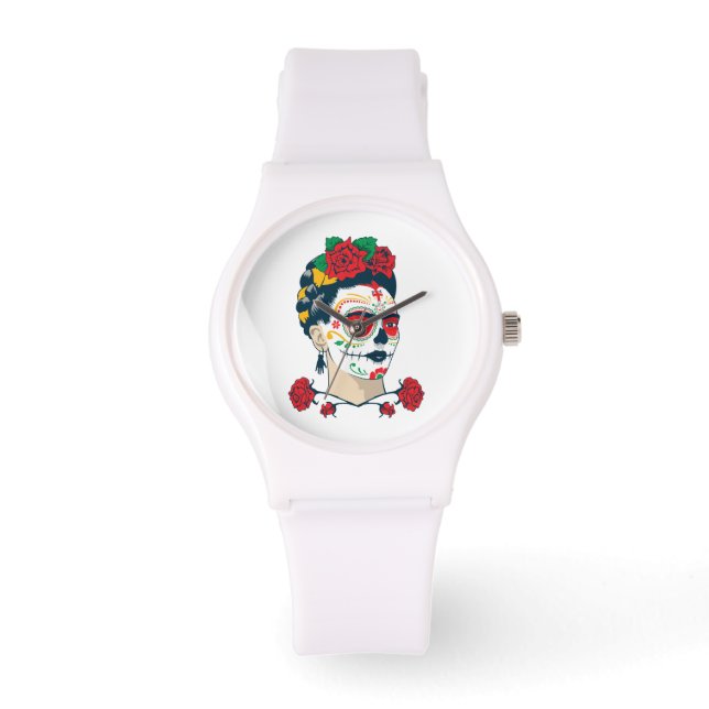 Reloj De Pulsera Frida Kahlo | El D � a de los Muertos (Anverso)