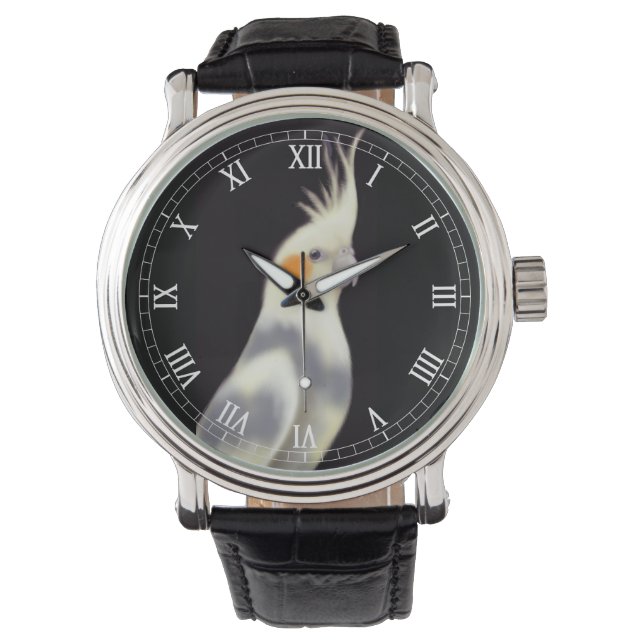 Reloj De Pulsera Friendly Pied Cockatiel Watch (Anverso)