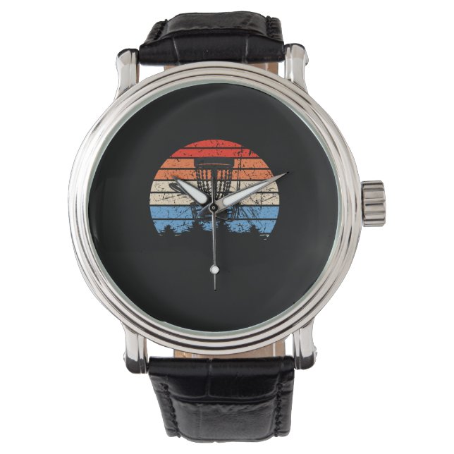 Reloj De Pulsera Frisbee Golf Disk Retro (Anverso)